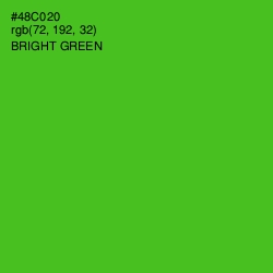 #48C020 - Bright Green Color Image