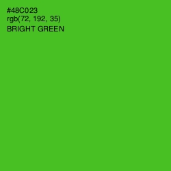 #48C023 - Bright Green Color Image