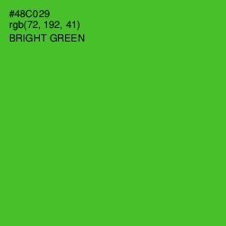 #48C029 - Bright Green Color Image