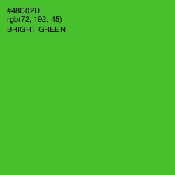 #48C02D - Bright Green Color Image