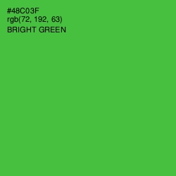 #48C03F - Bright Green Color Image
