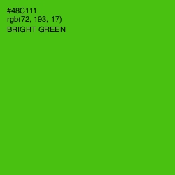 #48C111 - Bright Green Color Image