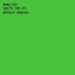 #48C13D - Bright Green Color Image