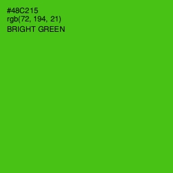 #48C215 - Bright Green Color Image