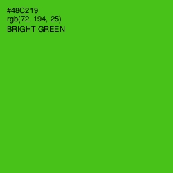 #48C219 - Bright Green Color Image