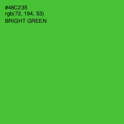 #48C235 - Bright Green Color Image