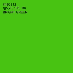 #48C312 - Bright Green Color Image