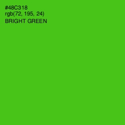 #48C318 - Bright Green Color Image