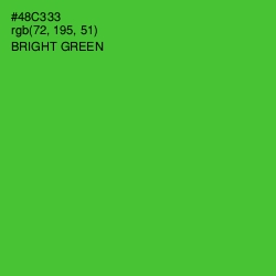 #48C333 - Bright Green Color Image