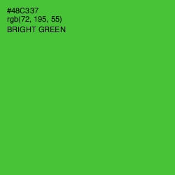 #48C337 - Bright Green Color Image