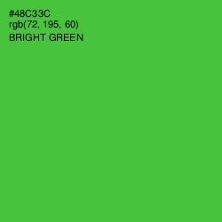 #48C33C - Bright Green Color Image