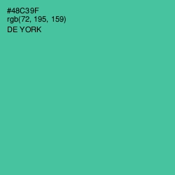 #48C39F - De York Color Image