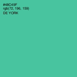 #48C49F - De York Color Image