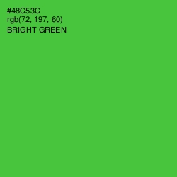 #48C53C - Bright Green Color Image