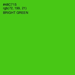 #48C715 - Bright Green Color Image