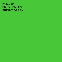 #48C739 - Bright Green Color Image