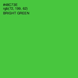 #48C73E - Bright Green Color Image