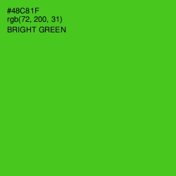 #48C81F - Bright Green Color Image