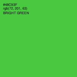 #48C93F - Bright Green Color Image