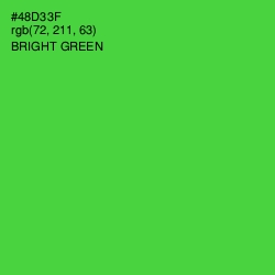 #48D33F - Bright Green Color Image