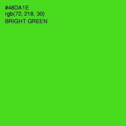 #48DA1E - Bright Green Color Image
