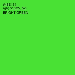 #48E134 - Bright Green Color Image