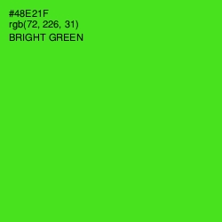 #48E21F - Bright Green Color Image