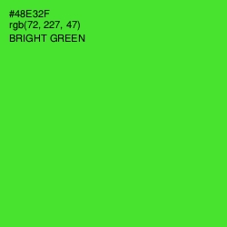 #48E32F - Bright Green Color Image