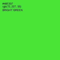 #48E337 - Bright Green Color Image