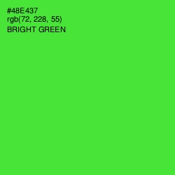 #48E437 - Bright Green Color Image