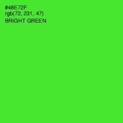 #48E72F - Bright Green Color Image