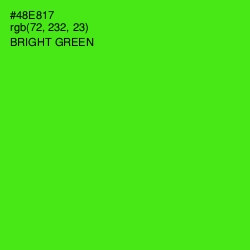 #48E817 - Bright Green Color Image