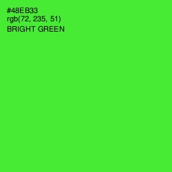 #48EB33 - Bright Green Color Image