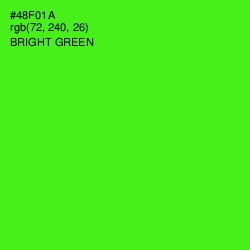 #48F01A - Bright Green Color Image