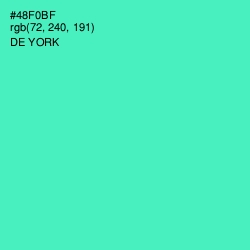 #48F0BF - De York Color Image