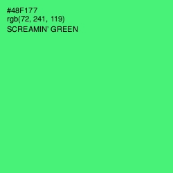 #48F177 - Screamin' Green Color Image
