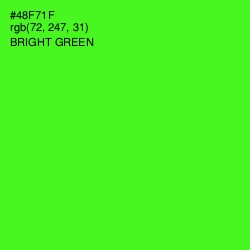 #48F71F - Bright Green Color Image