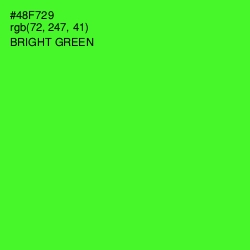 #48F729 - Bright Green Color Image