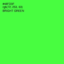 #48FD3F - Bright Green Color Image