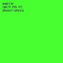 #48FF2F - Bright Green Color Image