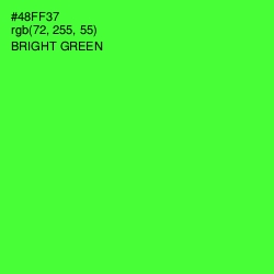 #48FF37 - Bright Green Color Image