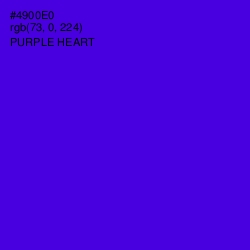 #4900E0 - Purple Heart Color Image