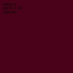 #49021A - Cab Sav Color Image