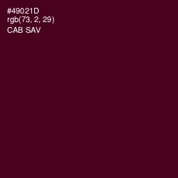 #49021D - Cab Sav Color Image