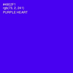 #4902F1 - Purple Heart Color Image