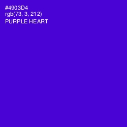 #4903D4 - Purple Heart Color Image