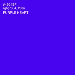 #4904EF - Purple Heart Color Image