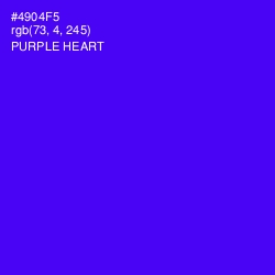 #4904F5 - Purple Heart Color Image