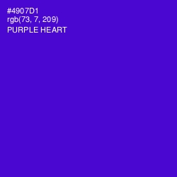 #4907D1 - Purple Heart Color Image