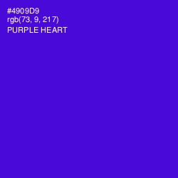 #4909D9 - Purple Heart Color Image